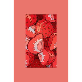 aesthetic Kawaii japanese retro vintage Strawberry Planet lined notebook