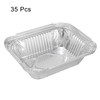 sourcing map 5" x 4" Aluminum Foil Pans, 8.8oz Disposable