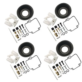 4 Sets Carburetor Gaskets Rebuild Kit & Float Fit for Suzuki Gsx600f Gsx600 Katana 1990-1996