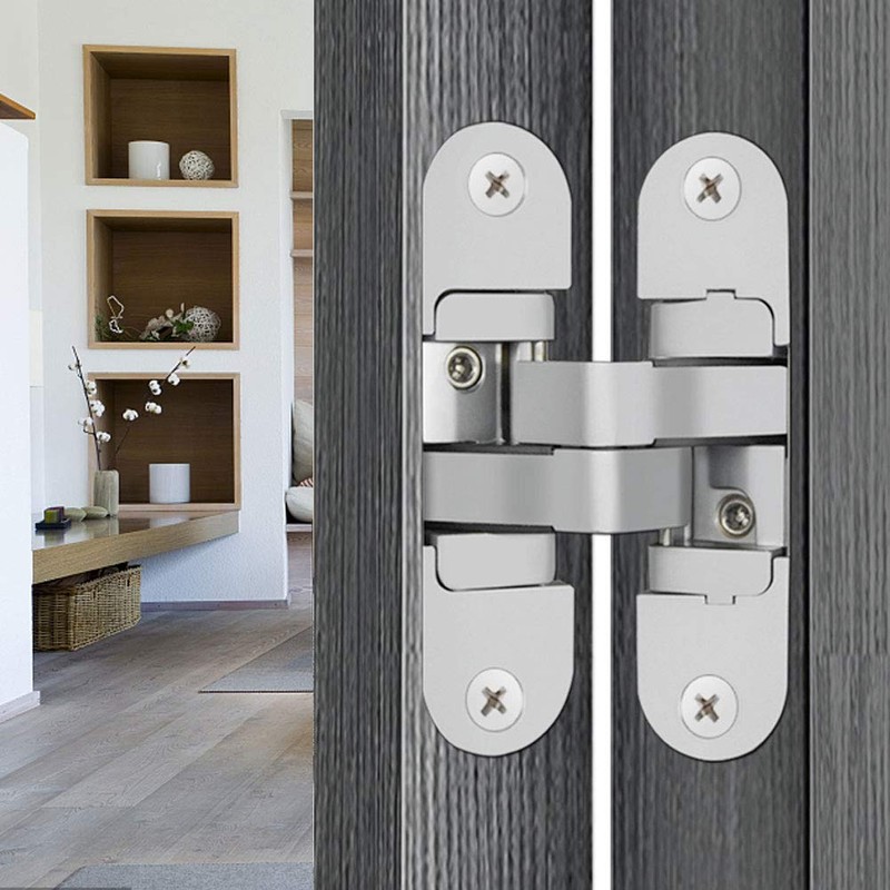 Nikou Zinc Alloy Hinge, Adjustable Crossed Concealed Hinge Accessory Low
