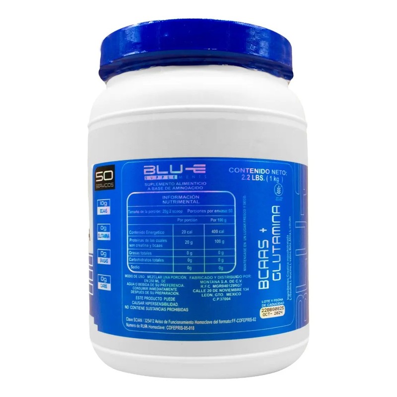 Blu-e - Creatina Glutamina -1kg Varios Sabores