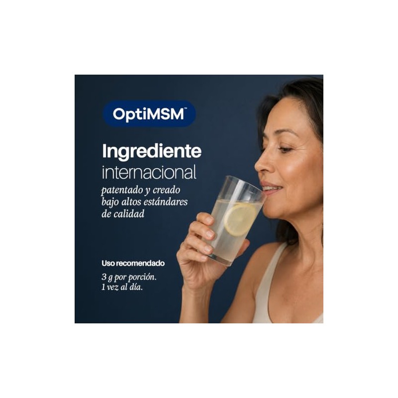 OptiMSM MSM de Alta Pureza, Apoyo a Tejidos Conectivos y