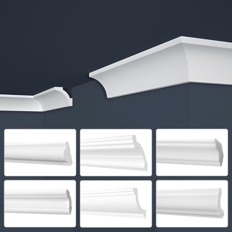 MARBET DESIGN Stucco Moulding Moulding XPS Polystyrene White - LED