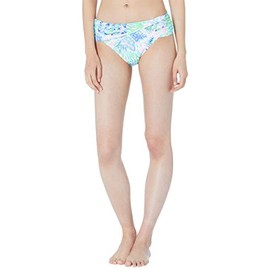 Lilly Pulitzer Lagoon Sarong Hipster Bikini Bottom Multi Shell of A Party 0