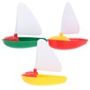 Toyvian 3PCS Toddler Bathtub Sailing Boats - Mini Boat Toys,