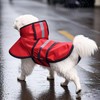 IOICYBF Dog Raincoat Hooded, Reflective Dog Slicker Poncho Adjustable Waterproof