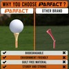 ParFact Golf Tees Bamboo 120pcs – Wooden Golf Tees 83mm