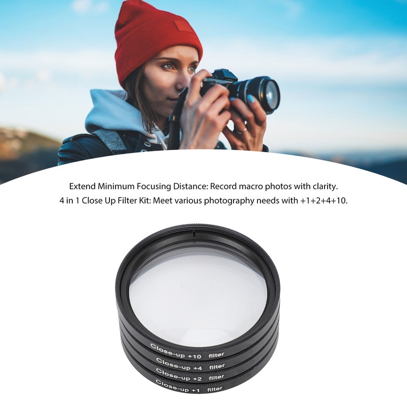 Close Up Filter Kit 4 in 1 +1 +2 +4