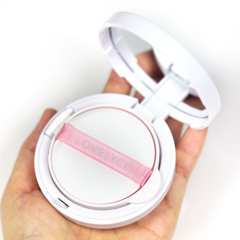 Lovely CC [2pack] Pink Tone-Up Cover Essence Sun Cushion SPF50+