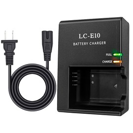 Camulti LC-E10 E10C E10E Battery Charger Fast Charging for Canon LP-E10 Battery Rebel T3 T5 T6 T7 Kiss X50 X70 X80 X90 EOS 1100D 1200D 1300D 1500D 2000D
