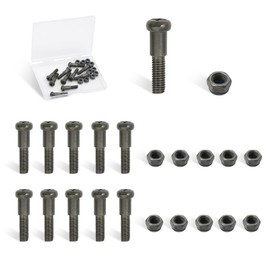 GOFIRA Motorcycle Handlebar Lever Pivot Bolt in Low Carbon Steel Material,M8 Flat Phillips Head,M6 Threading,Overall Lenght 22mm,Compatible with Motorcycle Combination Switch,Pack of 10