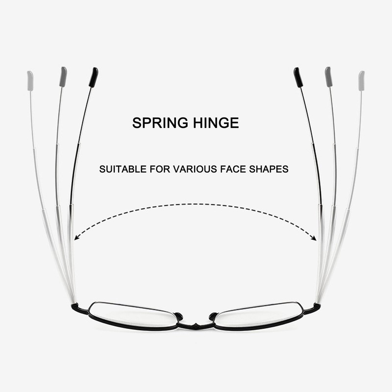 FEIVSN 2 Pack Folding Reading Glasses for Men Women, Foldable