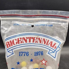 Champion Agate Company Vintage 1776-1976 BICENTENNIAL MARBLES  by Champion Agate Co of WV 2 lb+ Bag