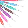 9Pcs Crochet Hooks TPR Ergonomic Soft Handle Easy Identification Wide