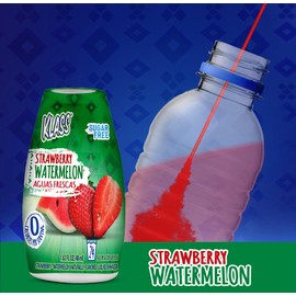 Klass Aguas Frescas Strawberry Watermelon Water Enhancers 1.62 ounces (Pack of 4, Makes 24 servings)