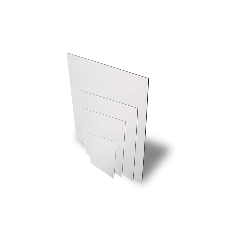 Aluminium Dibond Composite Board. 3mm. Matt White. A4, A3, A2,