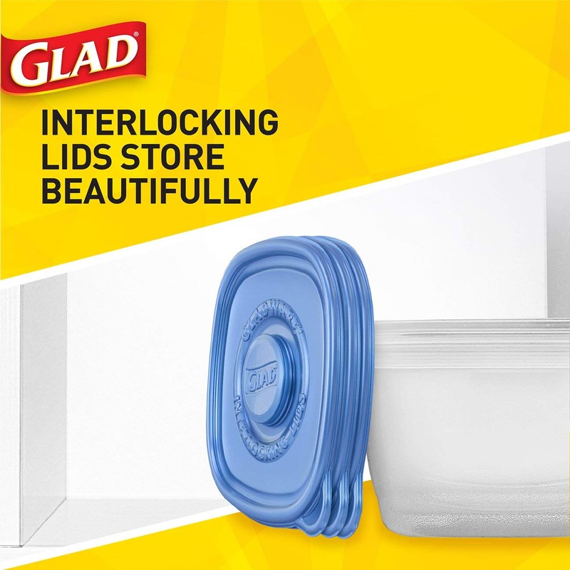 Glad Food Storage Containers - To Go Lunch Containers -