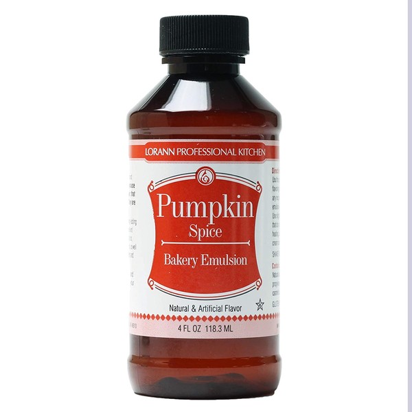 LorAnn Pumpkin Spice Bakery Emulsion, 4 ounce bottle