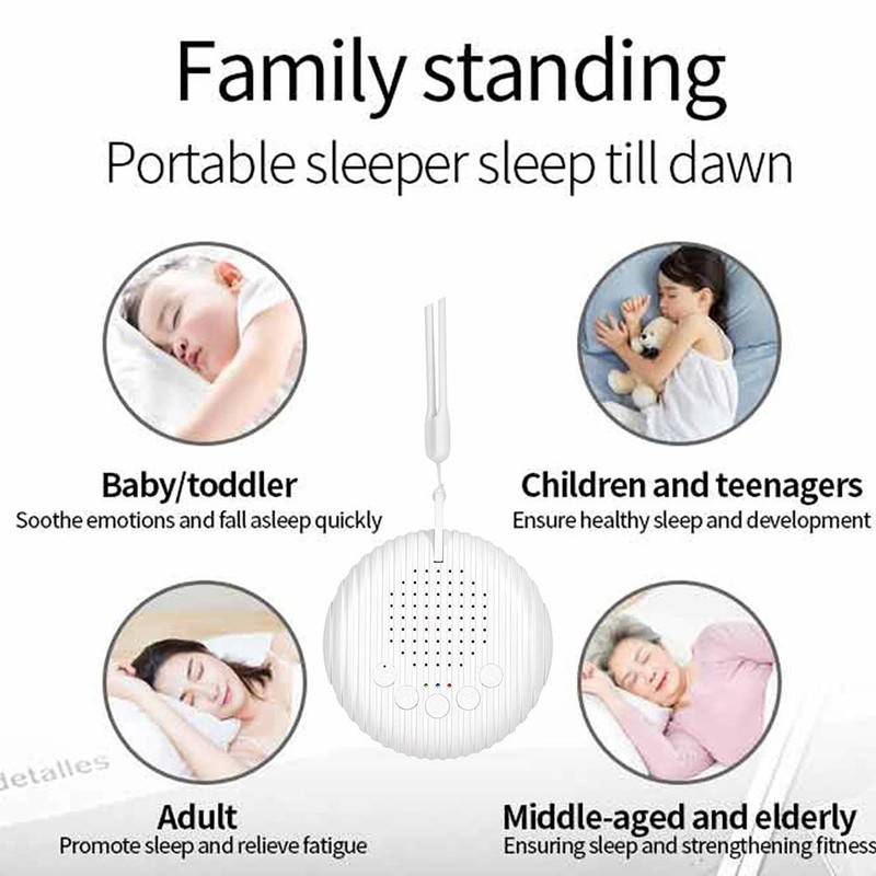 White Noise Machine USB Rechargeable Baby Sleep Sound Machine Baby