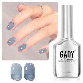 GAOY- Esmalte de uñas en gel Jelly Nude Blue, 16 ml, esmalte en gel translúcido neutro transparente, secado con luz ultravioleta                      