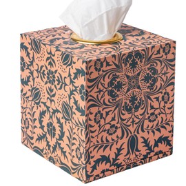 Dizzy Bee Decorative Orange Square Tissue Box Holder Cube