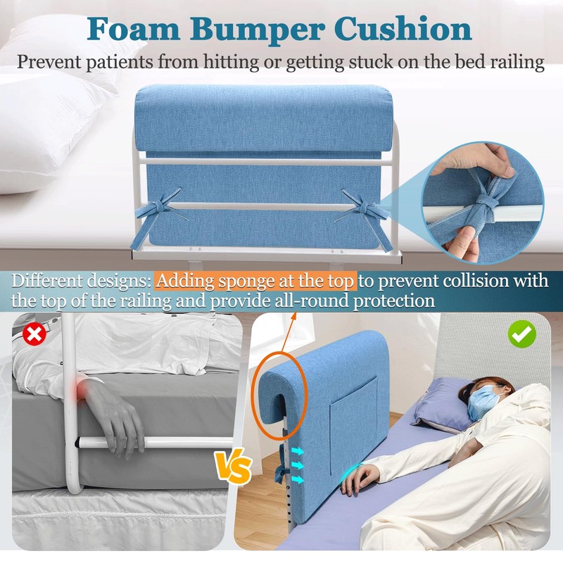Bed Rail Pads Hospital Bed Rail Covers Medical Foam Bumpers
