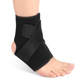 Yosoo Health Gear Compression Ankle Brace, Adjustable Elastic Ankle Support, Breathable Neoprene Case, Football Ankle Brace Protection, Orthosis Metatarsal Fracture for Sports Protection