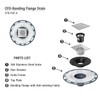 Neodrain 4 in Square Shower Drain Brushed 304 Stainless Steel