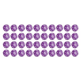 40Pcs 12 Sided Dice Set Polyhedral Dice for Family Party Board Game Pub Club Game Purple