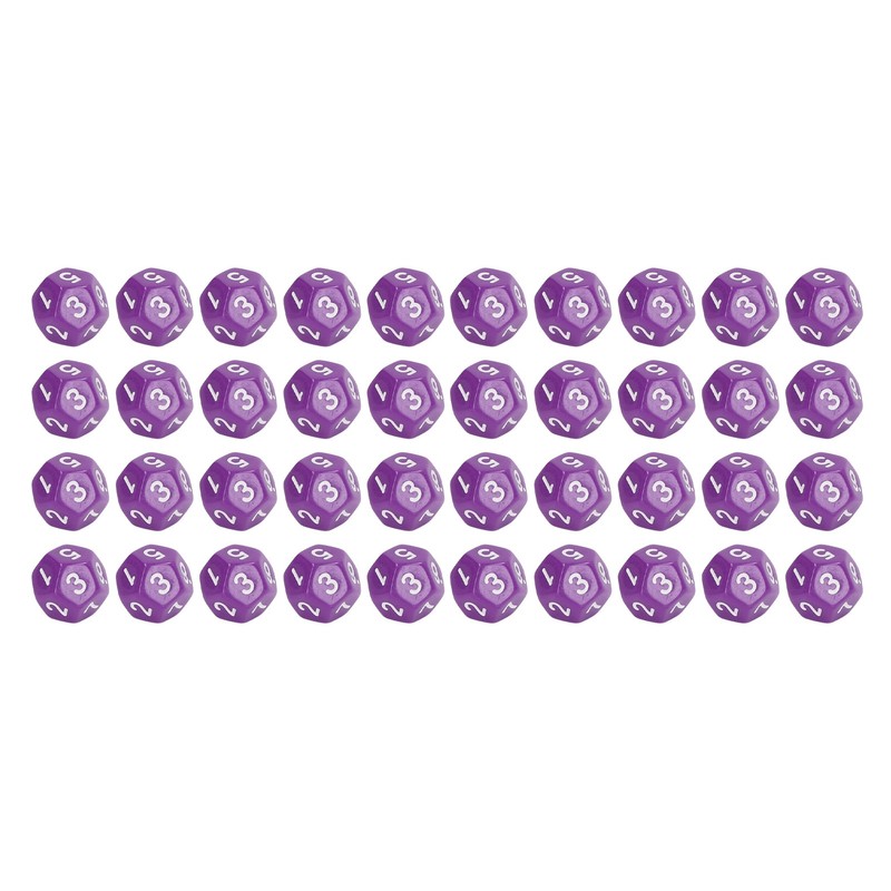 40Pcs 12 Sided Dice Set Polyhedral Dice for Family Party