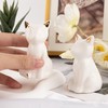 Framendino, 2 Pack Ceramic Toilet Bolt Caps Lovely Cat Decorative