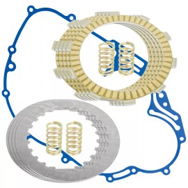 Caltric Clutch Friction Plates And Gasket Kit for Kawasaki Bayou 220 KLF220A 1988-2002