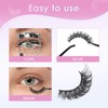 Poiuyoiu False Eyelashes 10 Pairs Russian Tape Eyelashes Natural Looking