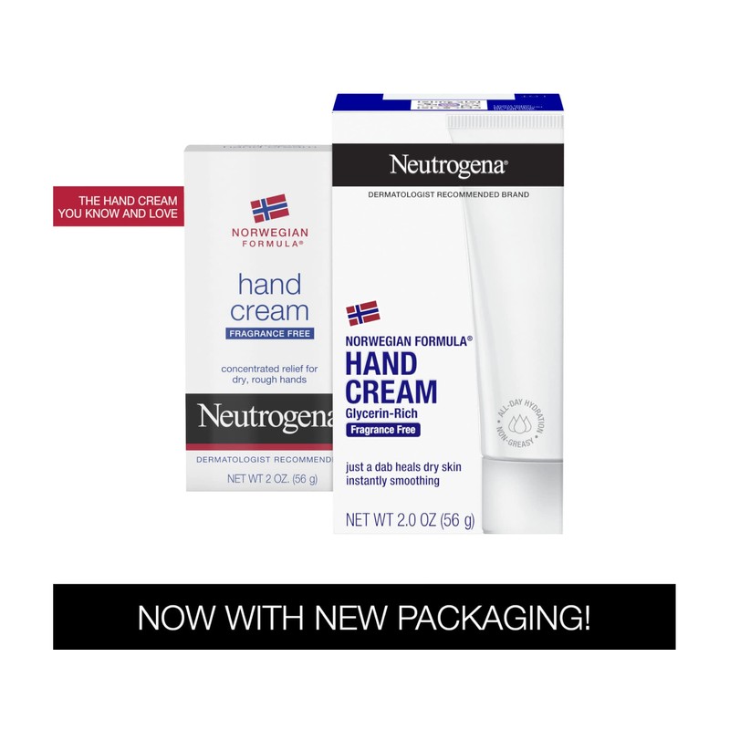 Neutrogena Norwegian Formula Hand Cream, Fragrance-Free (2 Ounce) (Pack of