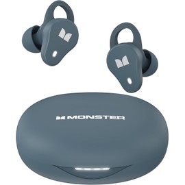 Monster N-Lite 210 Audífonos Inalámbricos, Auriculares Bluetooth 5.4, Drivers 13mm, Sonido Estéreo Inmersivo, Micrófono Incorporado para una Llamada Clara, 32H Tiempo de Juego, IPX5 resistente al agua