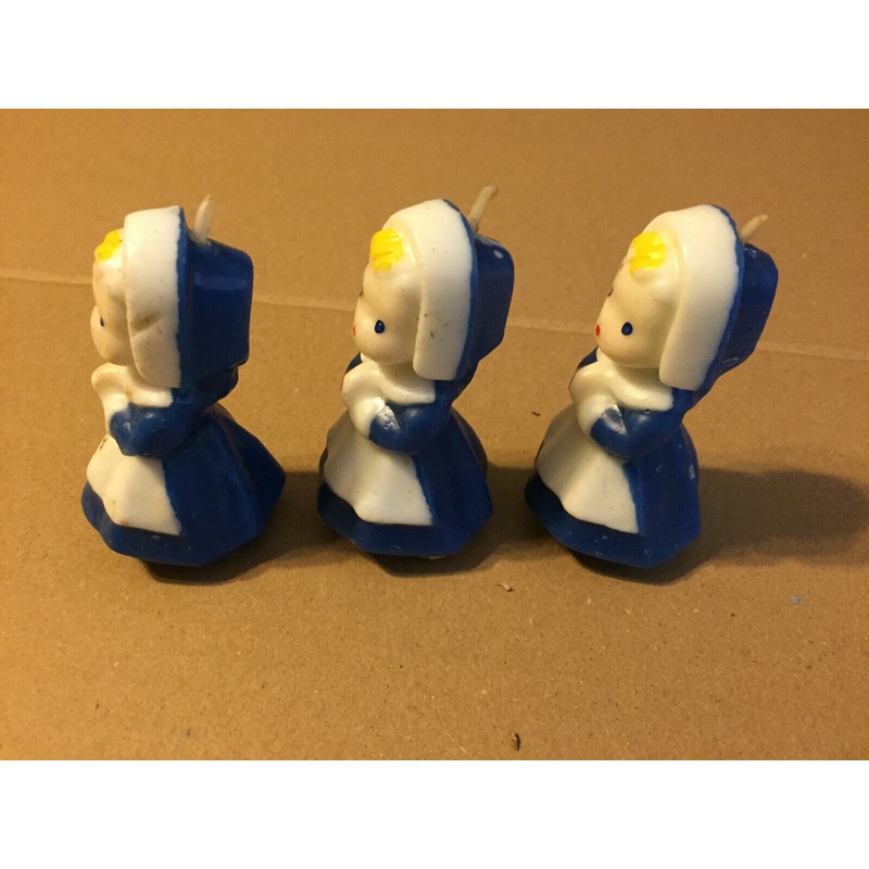 Gurley's VINTAGE GURLEY MINI PILGRAMS CANDLES 3" 3CT