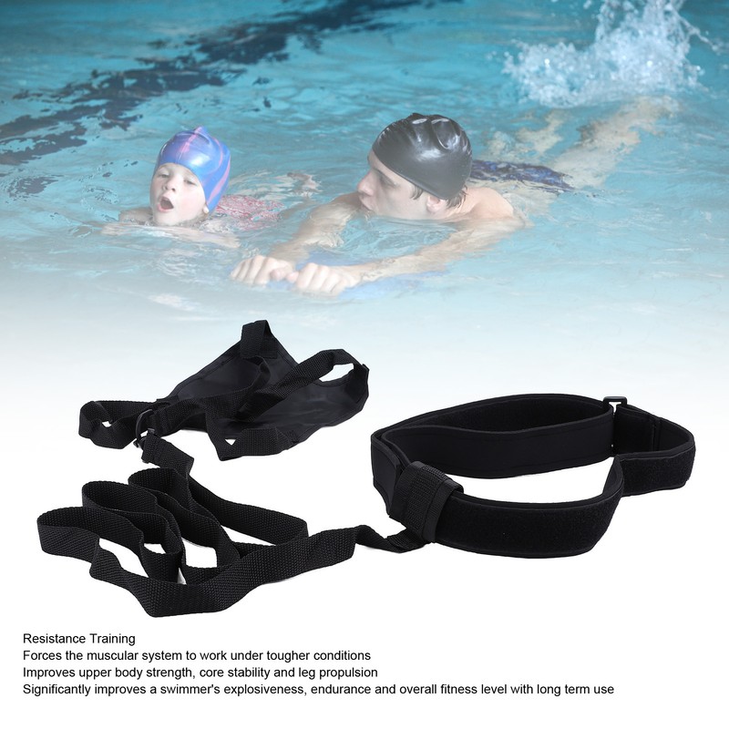 Swim Parachute Professional Safe Portable Swimming Resistance Training Belt Set