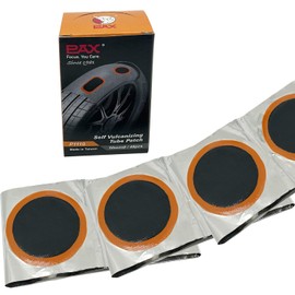 PAX 48 Pcs 50mmØ Round Inner Tube Patches, Puncture Flat Tire Repair Patch for Car, Truck, Tractor, Agricultural Vehicles, Motorcycle, BMX, ATVs, River Floating, Inflatable Rubber