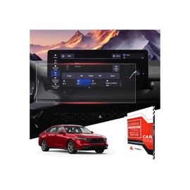 For 2023~2026 Honda Accord (Sport/EX-L/Sport-L/Touring) 12.3 Inch Glossy Screen Protector - [More Clear& Smooth] - Mil-Grade 9H+ Tempered Glass - Touchscreen *1