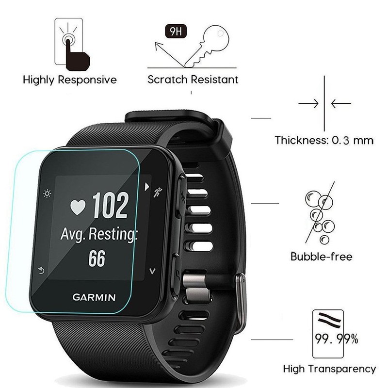 for Garmin Forerunner 35 Case, Lamshaw Silicone Case with Screen