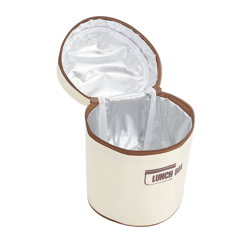 Insulated Lunch Container 304 Stainless Steel Leakproof Portable Round Thermal