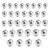 WeddHuis 32 Pieces Piercing Balls 1.2 mm Silver Replacement Ball