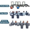 AJU75152602 washer inlet water valve, OEM washing machine valve Assembly