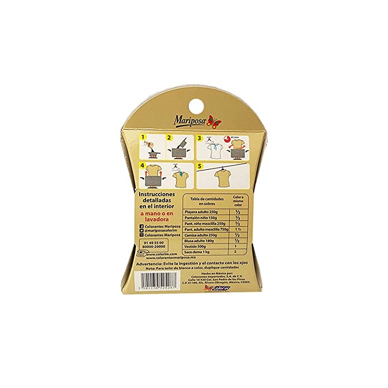 Colorante Mariposa Cristales 32 grs 646 Beige
