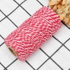 Red White Gift Twine String Holiday Twine 328 Feet Cotton
