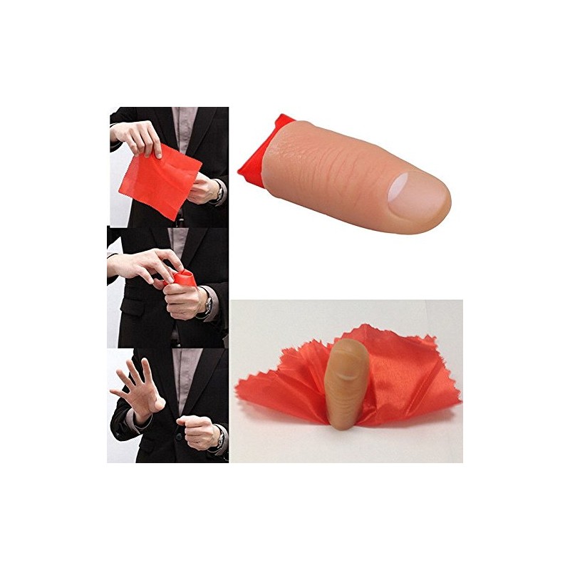 MilesMagic Magician's Rubber Thumb Tip with Silk Close Up Trick