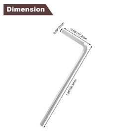 Luomorgo 20 Pcs 2mm/3/32 Inch Allen Wrench, L Shaped Hex Key Wrench, Heavy Duty Steel Hexagon Wrench Tool for Repairing, Installation