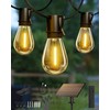 Solar Powered 150FT Outdoor String Lights 35+2 LED Bulbs Waterproof