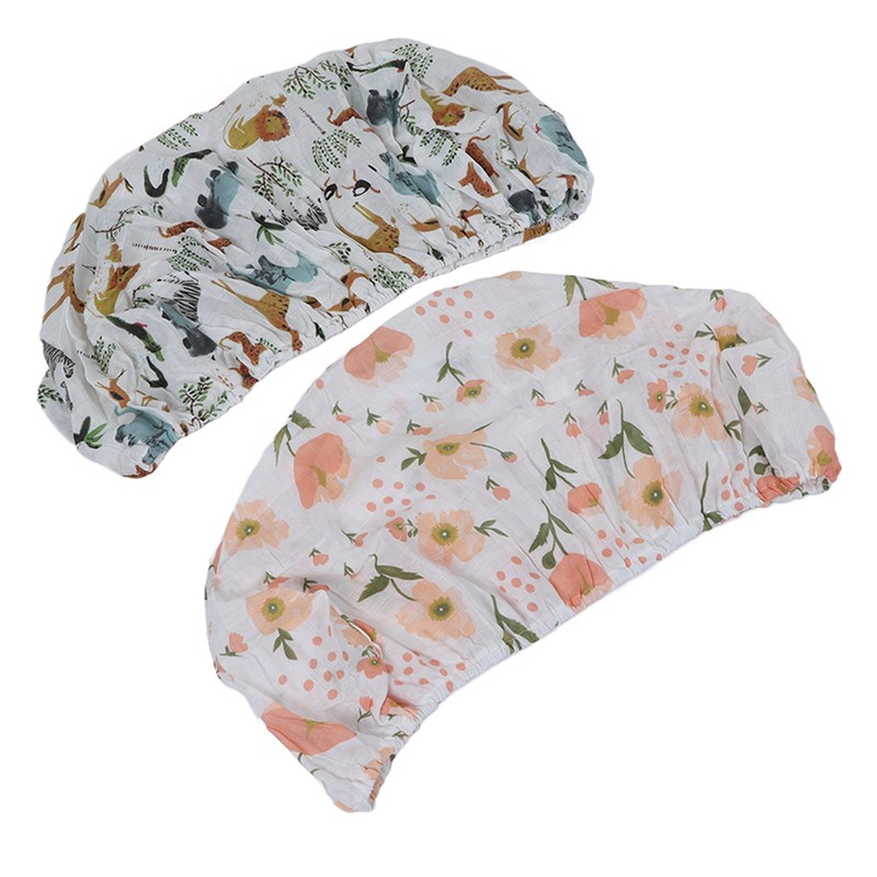 2pcs Baby Diaper Changing Covers Printing Cotton Yarn Removable Infant