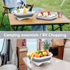 Collapsible Cutting Board,HI NINGER Camping cutting board with knife,Multifunctional Kitchen